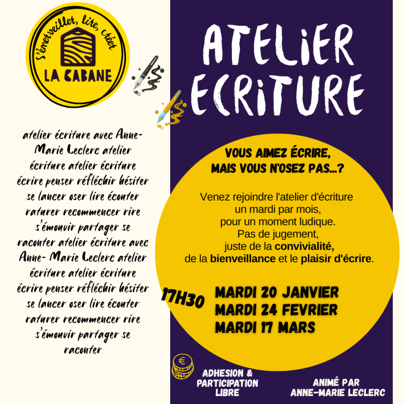 Atelier écriture