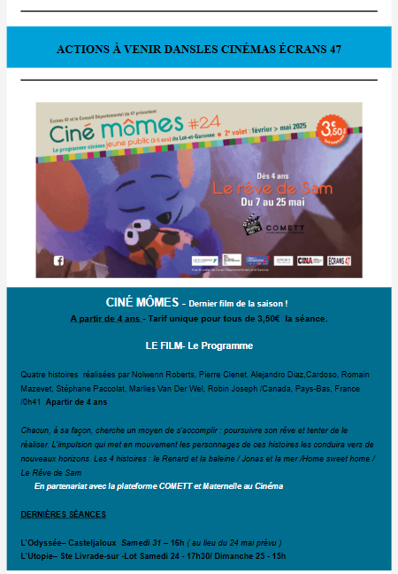 actions à venir