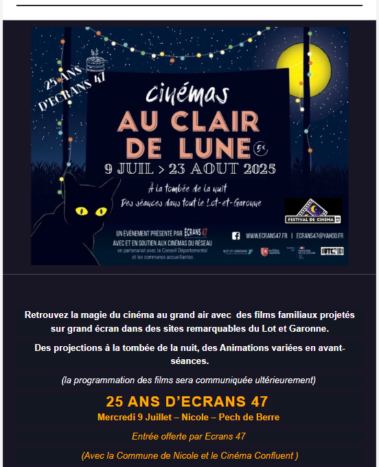 ciné au clair de lune