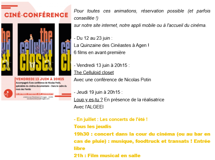 ciné conférence