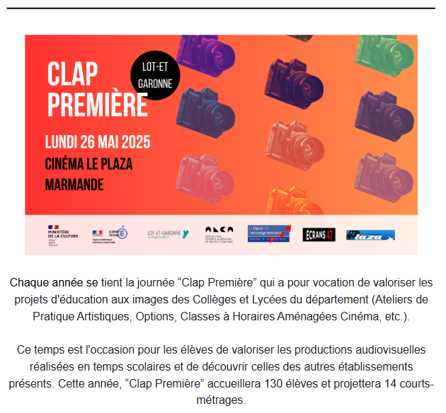 clap première
