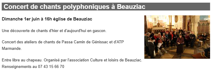 concert polyphonique