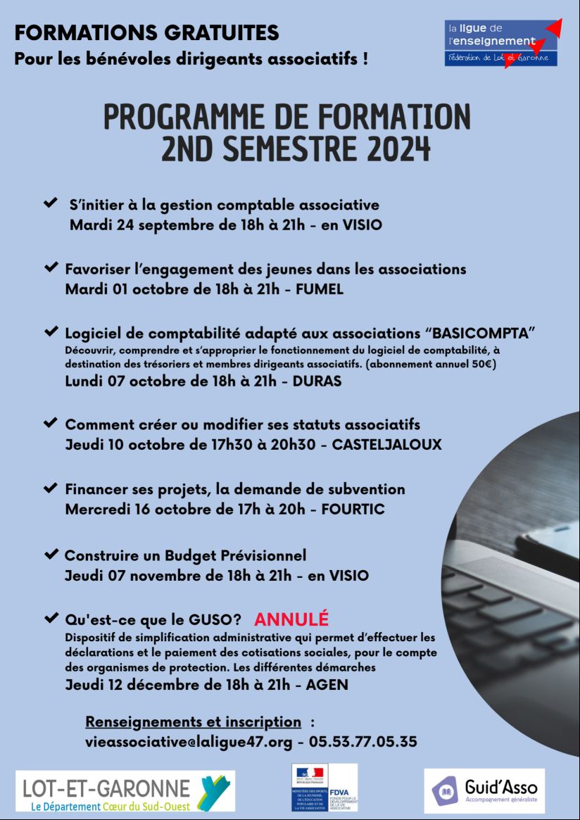 Programme 2nd semestre 2024 modifié