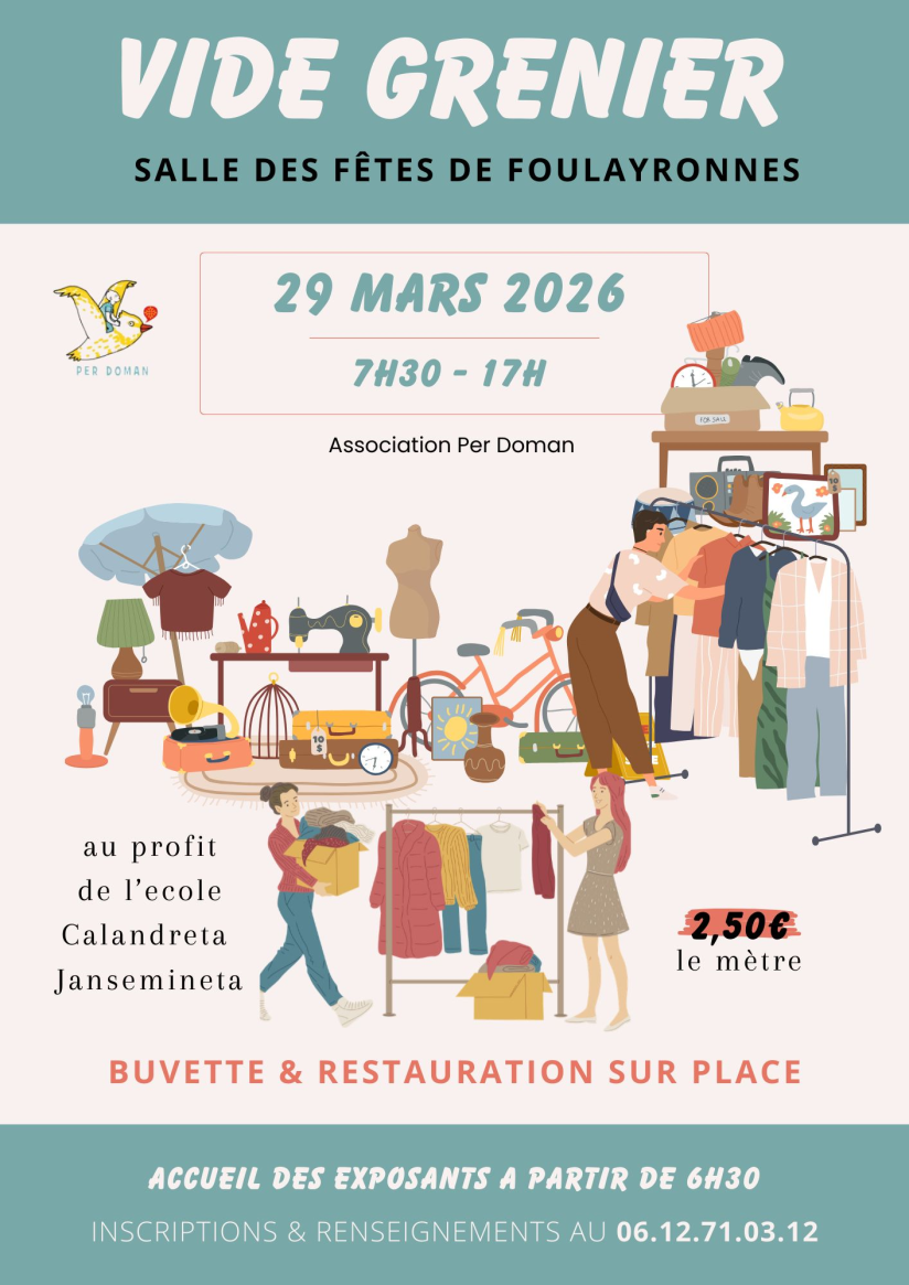 Vide grenier calandreta